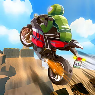 Cartoon Moto Stunt