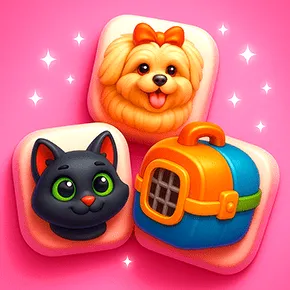 Pets, Find and Merge Tile Match